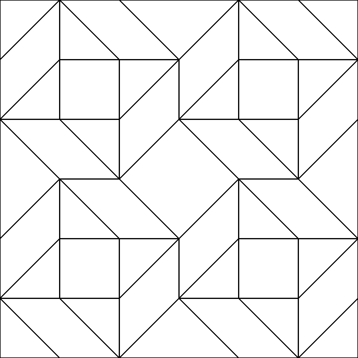 Pattern 75, Friendship Star barn quilt pattern thumbnail